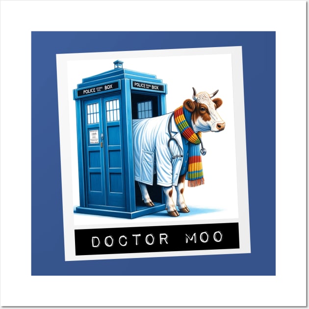 Doctor Moo Wall Art by Koala Tea Images